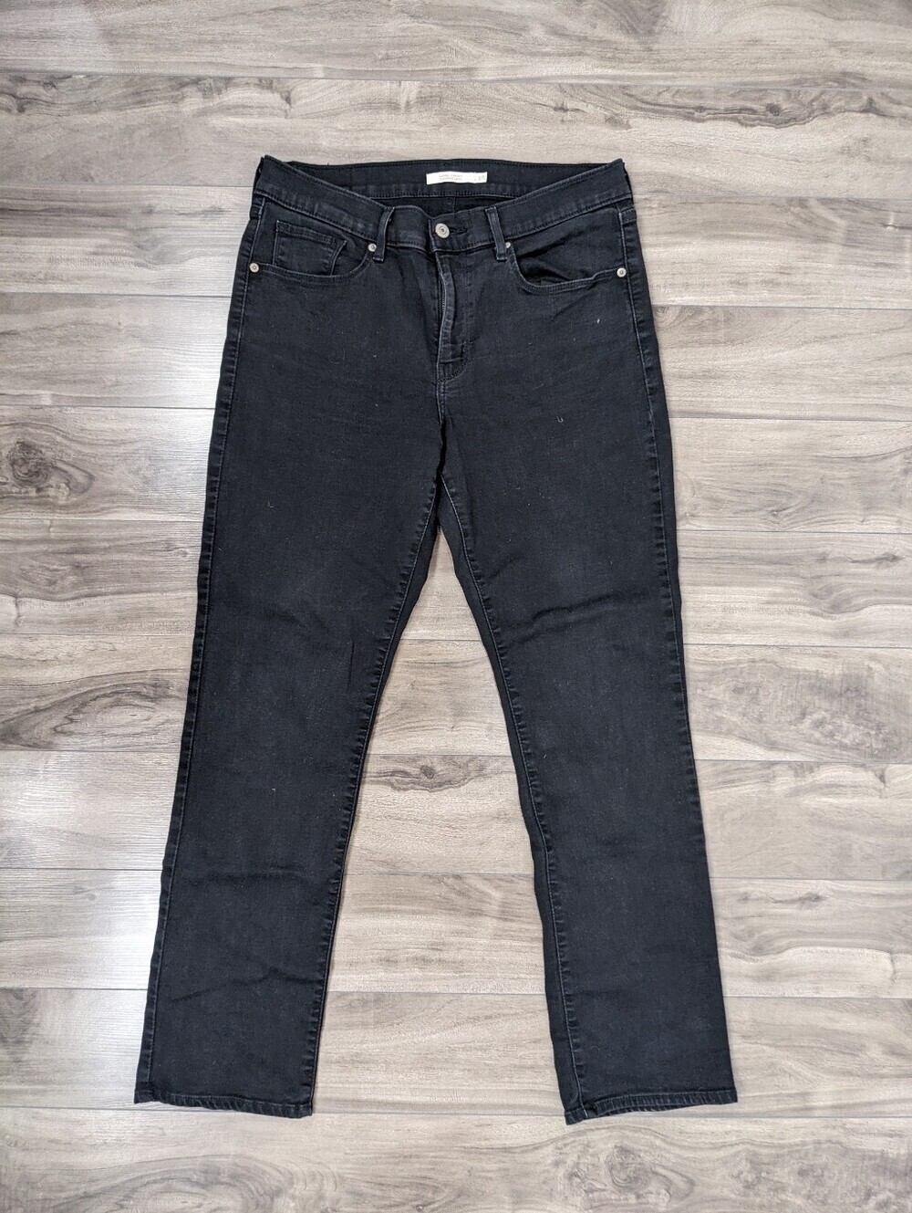 Levi's Women's Jeans Classic Straight Size 10 Stretch Black